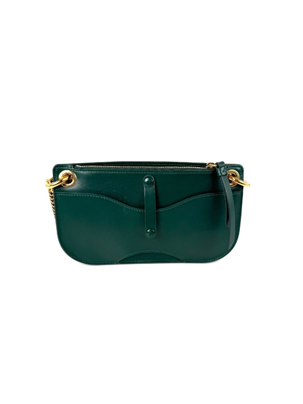 Chloe Tess Chain Green Leather Chain Crossbody Bag - Picture 5 of 16